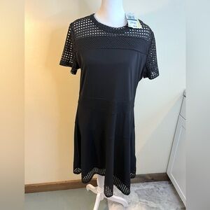 Michael Michael Kors Black Lace Mesh Fit and Flare Dress NWT